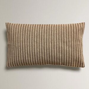 ZARA SPIKE HERRINGBONE MOTIF THROW PILLOW